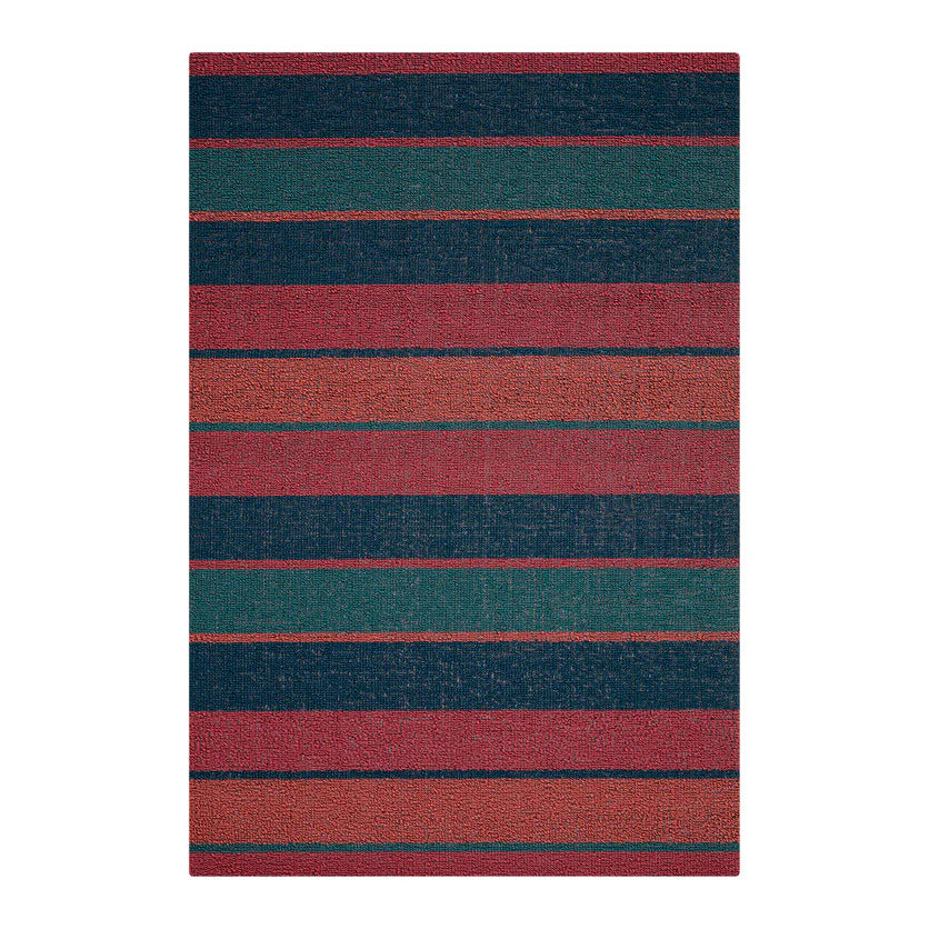 Bolt Stripe Shag Mats - Raspberry