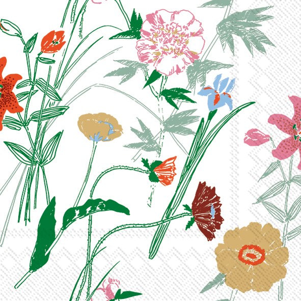 Marimekko paper napkins - Cocktail : PUUTARHAKUTSUT green - SS25