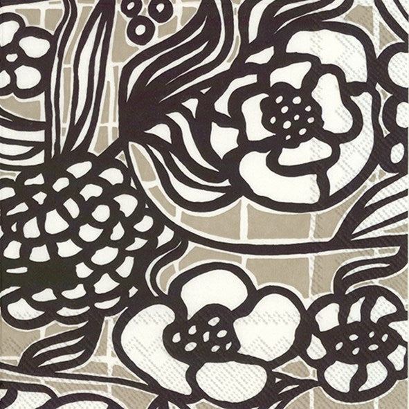 Marimekko paper napkins - Cocktail size FLORISTI linen