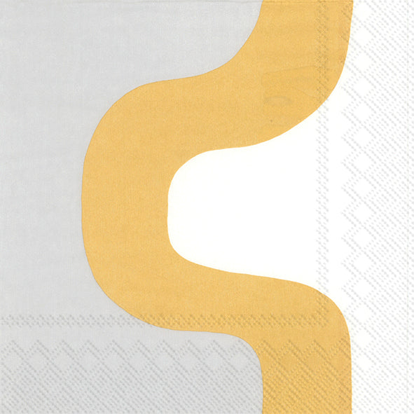 Marimekko paper napkins - Cocktail size SEIREENI gold