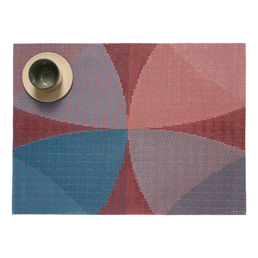 Chilewich Placemat Rectangle 14x19" Canopy - Raspberry