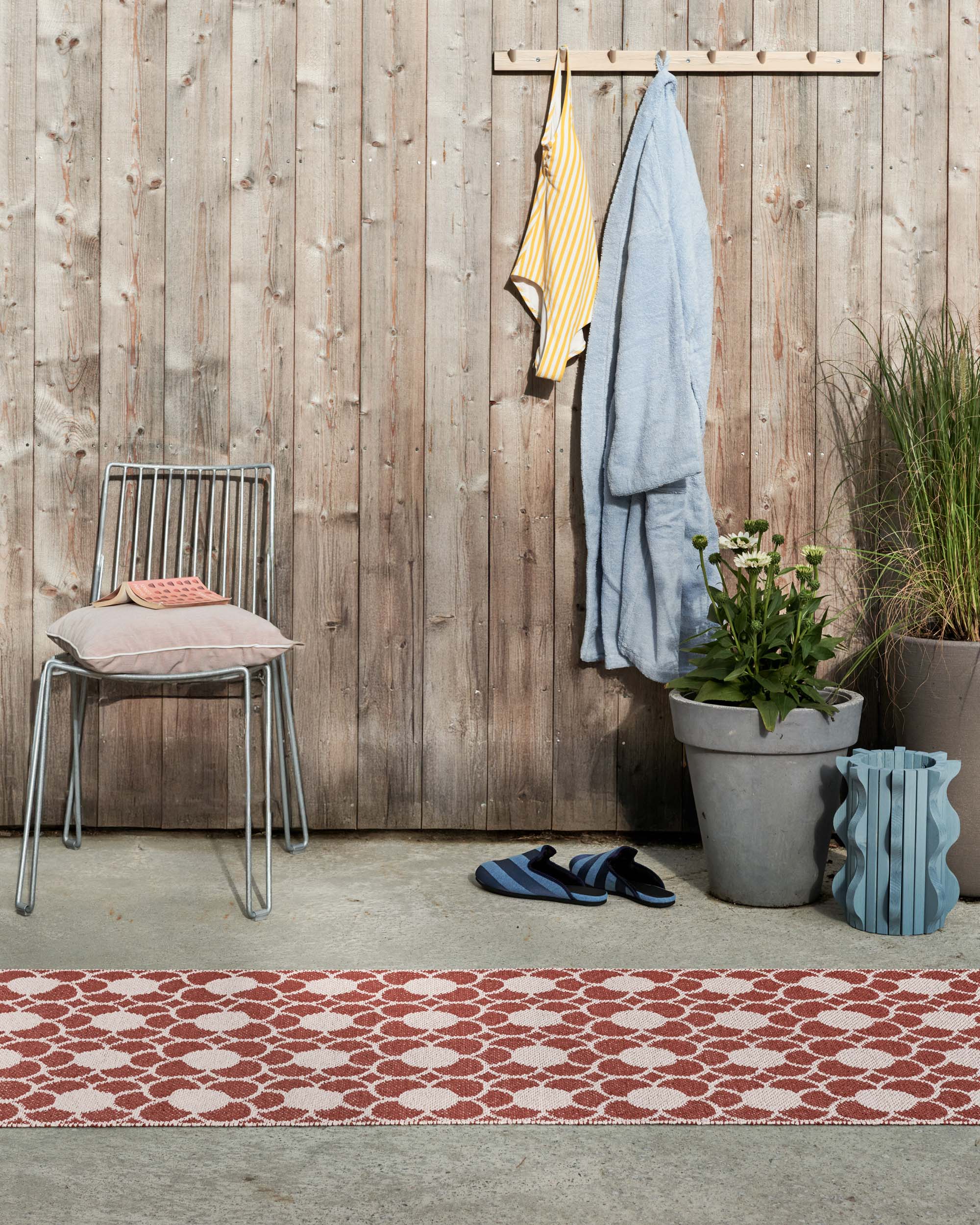 70x100cm / 2.25x3.25ft Anya RUG - Brick/ Pearl Pink