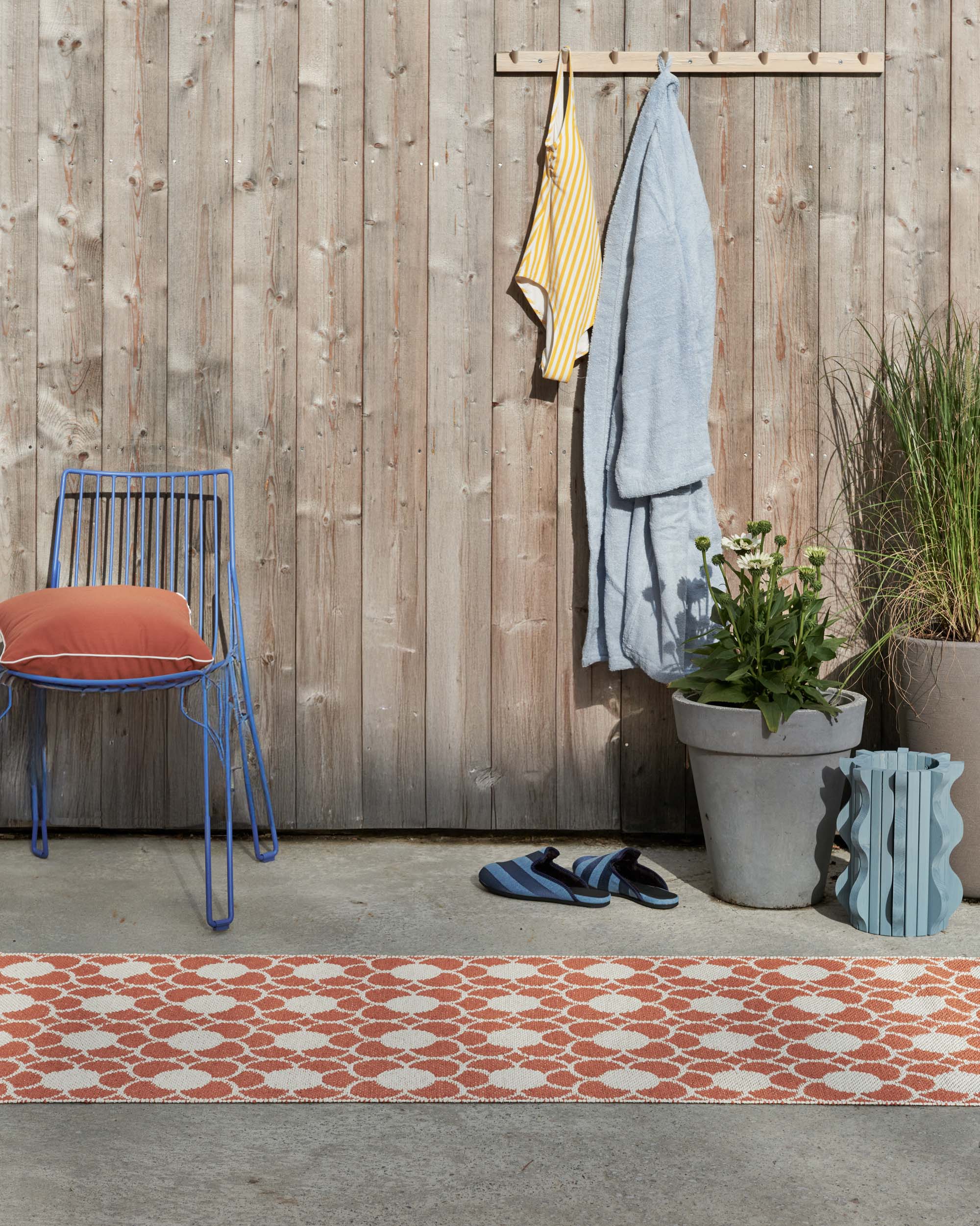70x100cm / 2.25x3.25ft Anya RUG - Pale Orange/ Vanilla