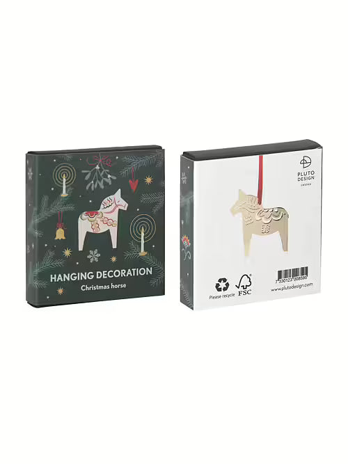 HANGING 3D CHRISTMAS HORSE