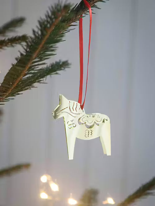 HANGING 3D CHRISTMAS HORSE