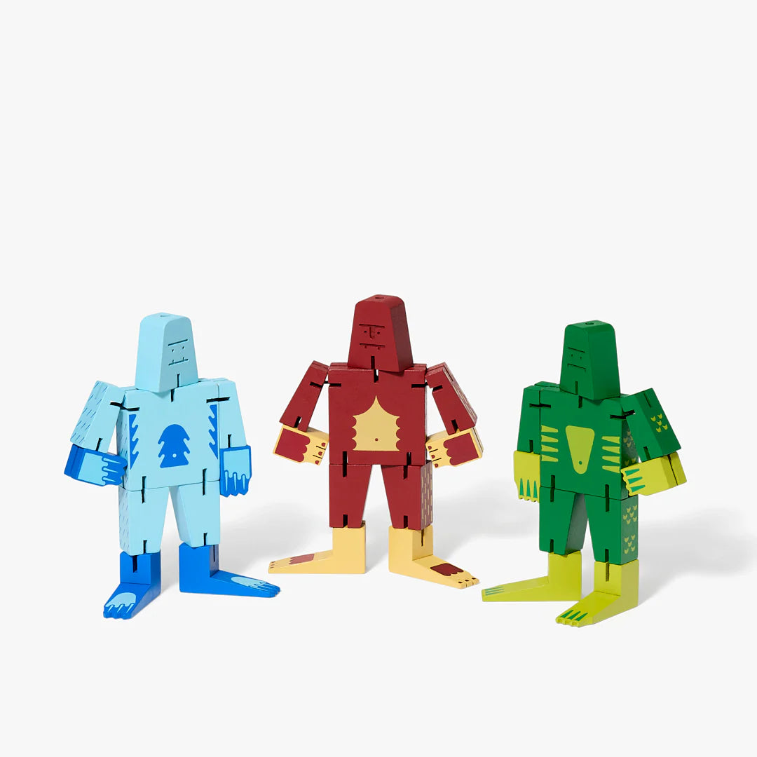 Small Cubebot® Cryptoids Sasquatch Red