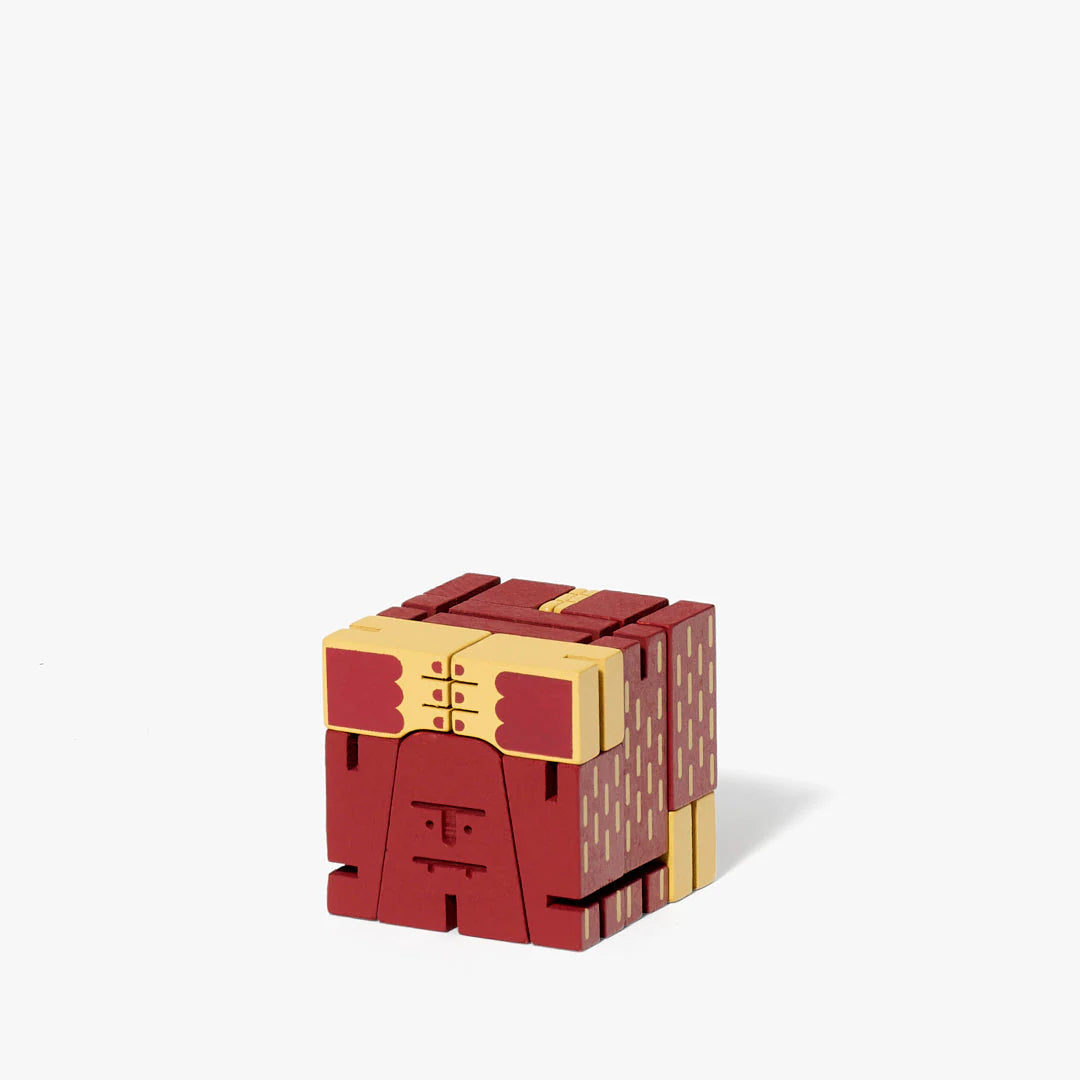 Small Cubebot® Cryptoids Sasquatch Red