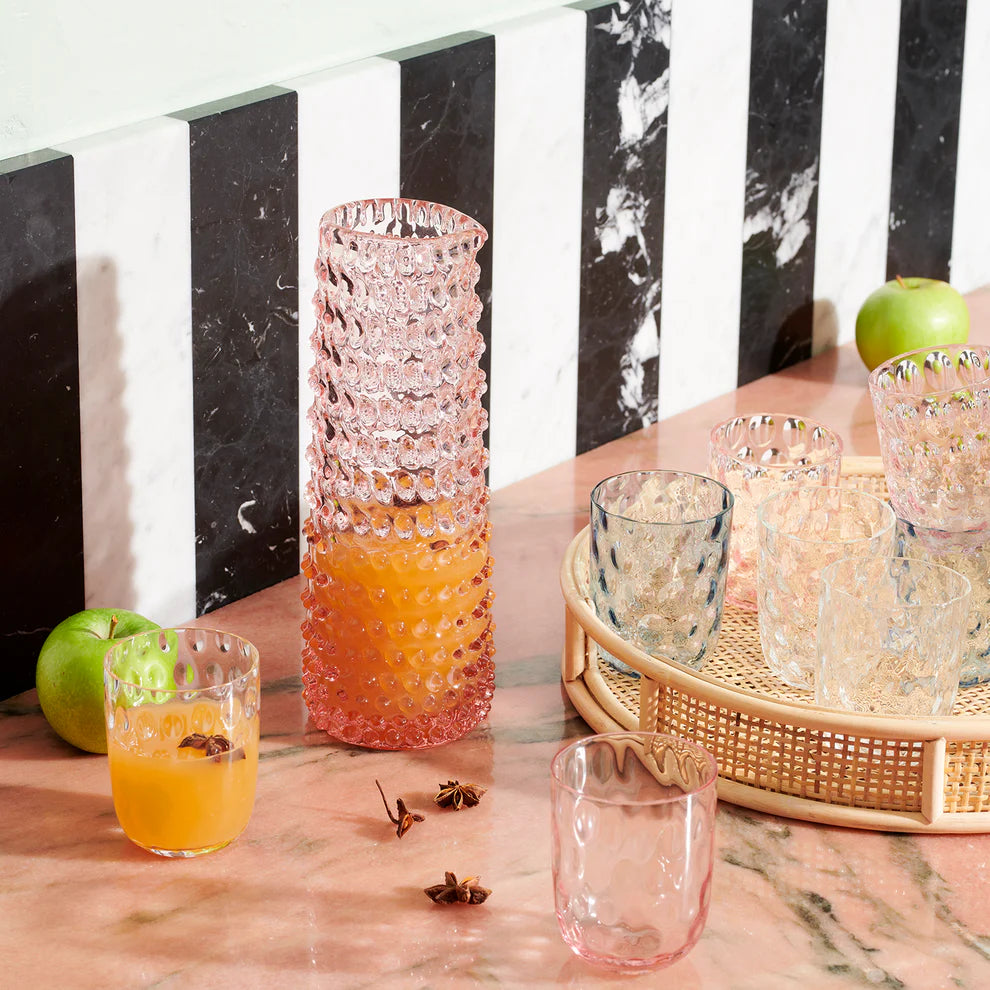 Danish Summer Water Carafe/ Vase -Pink