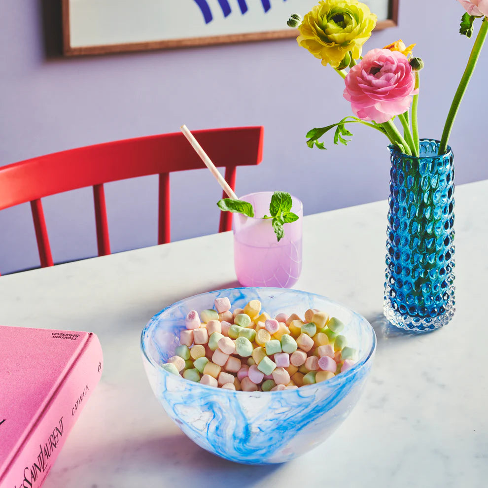 Danish Summer Milk Pitcher / Vase-Blue Smoke