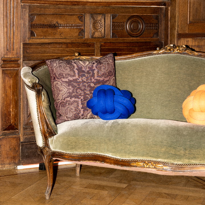 Cushion Knot Forest Green