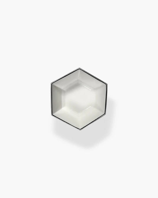 Breakfast bowl white - black Carte Blanche