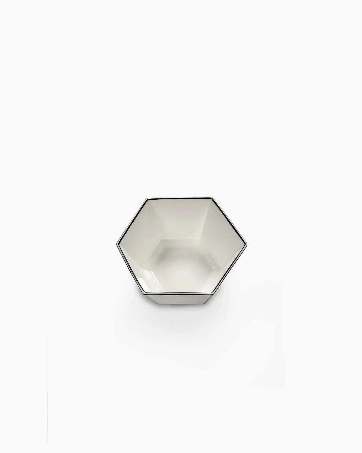 Breakfast bowl white - black Carte Blanche
