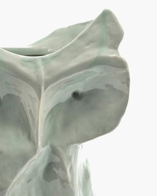 Owl vase Large light blue After Midnight