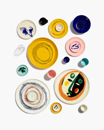 Serving Plate 35cm Black Pepper White Feast