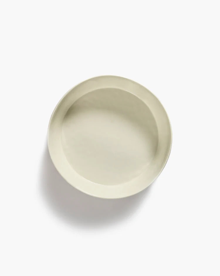Salad Bowl 28.5cm White Stripes Red Feast
