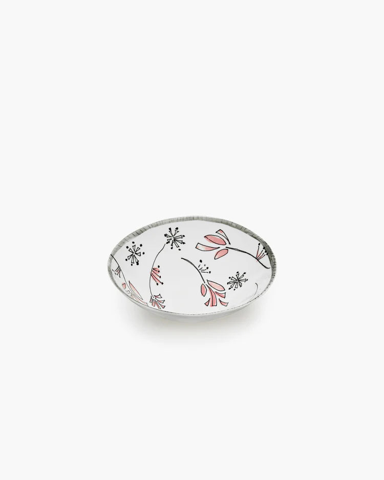 Low bowl Medium Fiore rosa Midnight Flowers