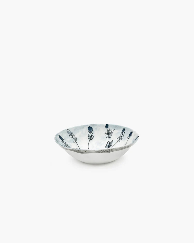 Low bowl Medium Mirtillo tea Midnight Flowers