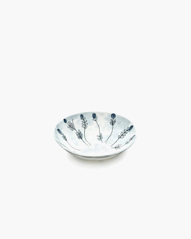 Low bowl Medium Mirtillo tea Midnight Flowers