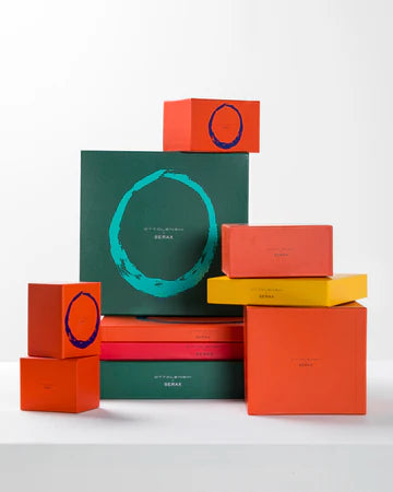 Salad Bowl 28.5cm White Stripes Blue Feast