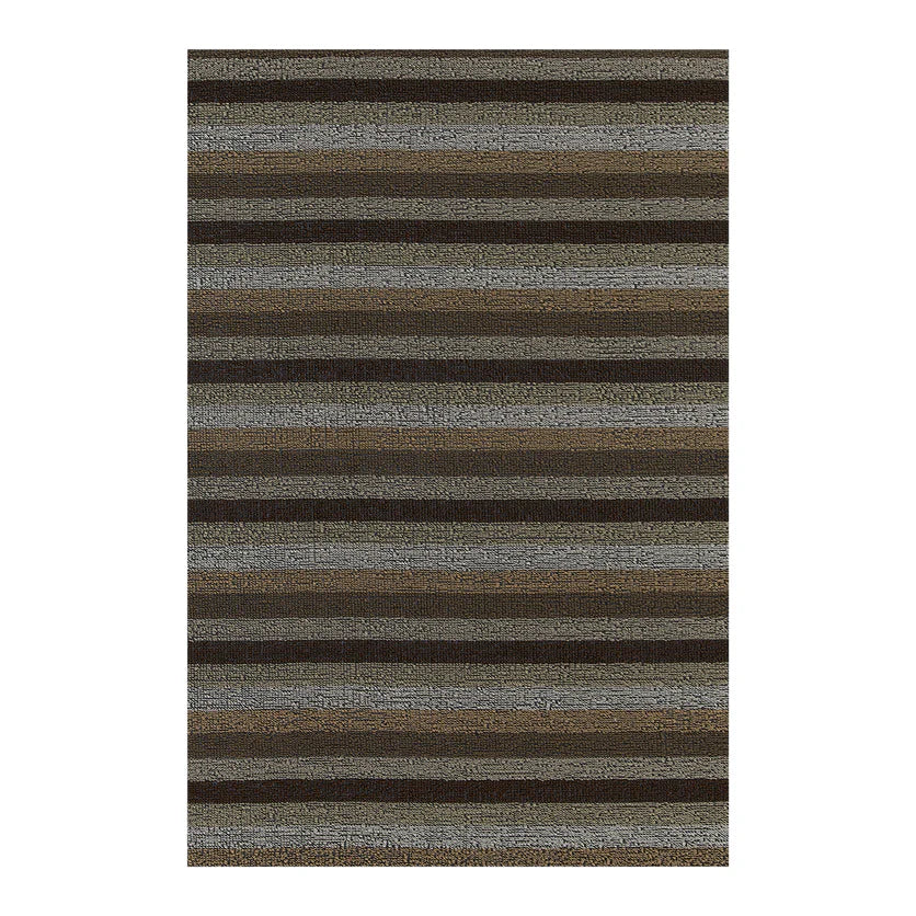 Even Stripe Shag Mats - Mocha
