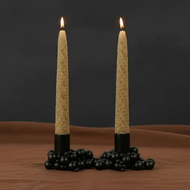 MOLEKYL candlelight set of 2, black