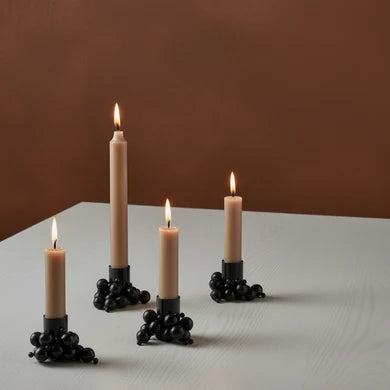 MOLEKYL candlelight set of 2, black