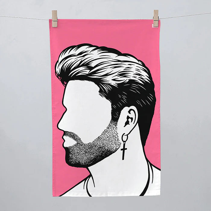Rock Icon Tea Towel George Michael' Wham
