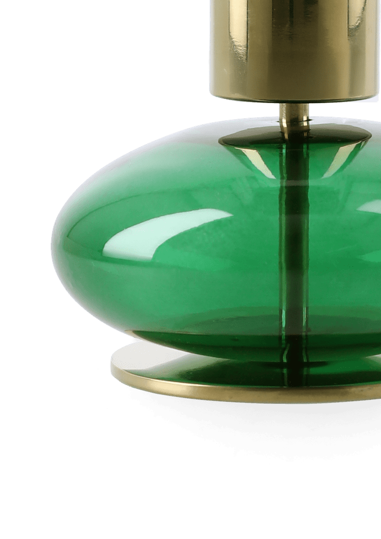 Bubble Candle holder H8 cm - Green