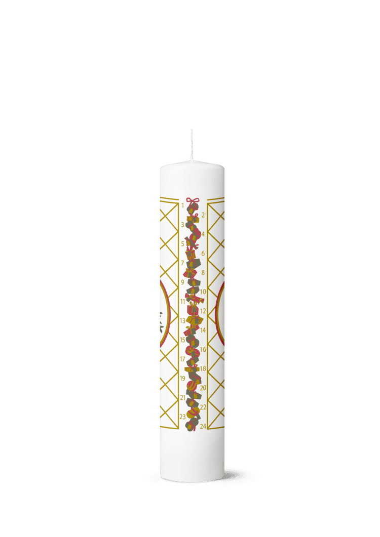 Holmegaard Christmas Advent Candle 2025 Ø5 cm/