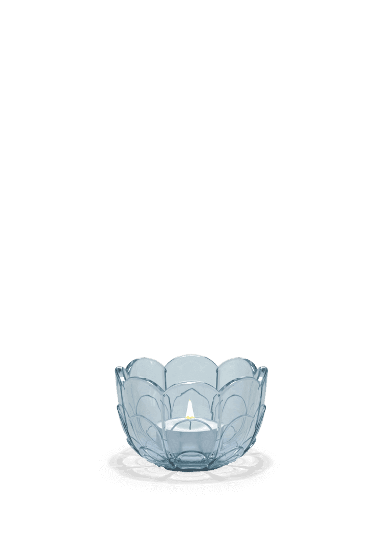 LILY Tealight holder Ø7 cm - Blue Iris