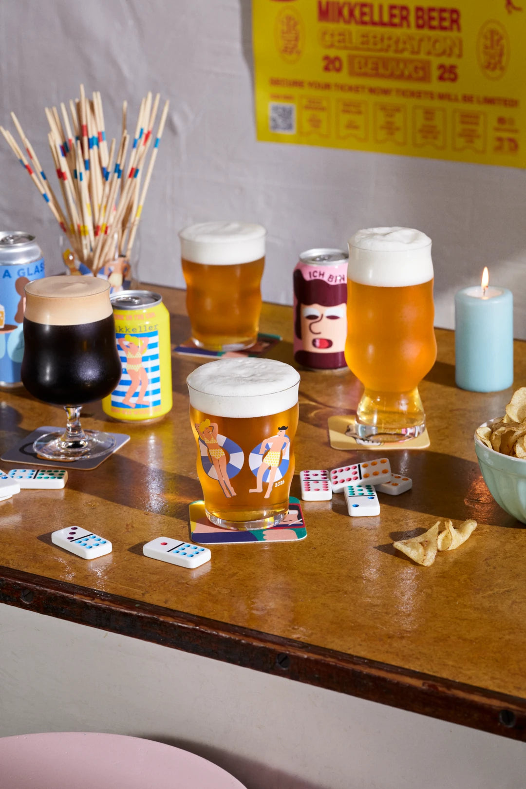 Holmegaard x Mikkeller Beer Glasses Annual Glass, 2026, V 40cl : 13.5 oz