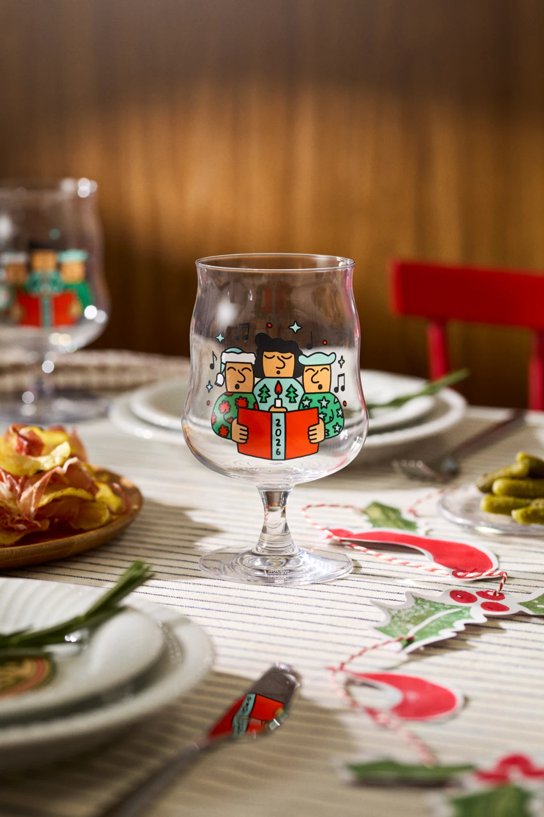 Mikkeller Universal Beer Glass 2026 40 cl / 13.5 oz clear w. deco