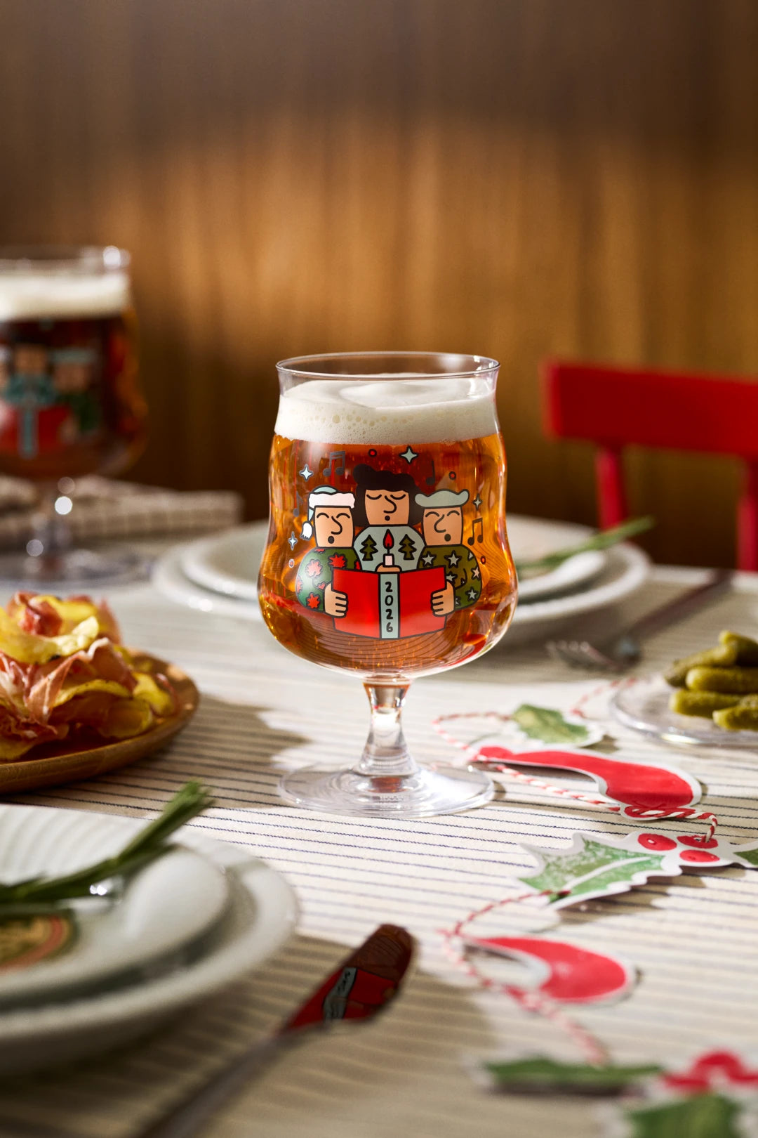 Mikkeller Universal Beer Glass 2026 40 cl / 13.5 oz clear w. deco