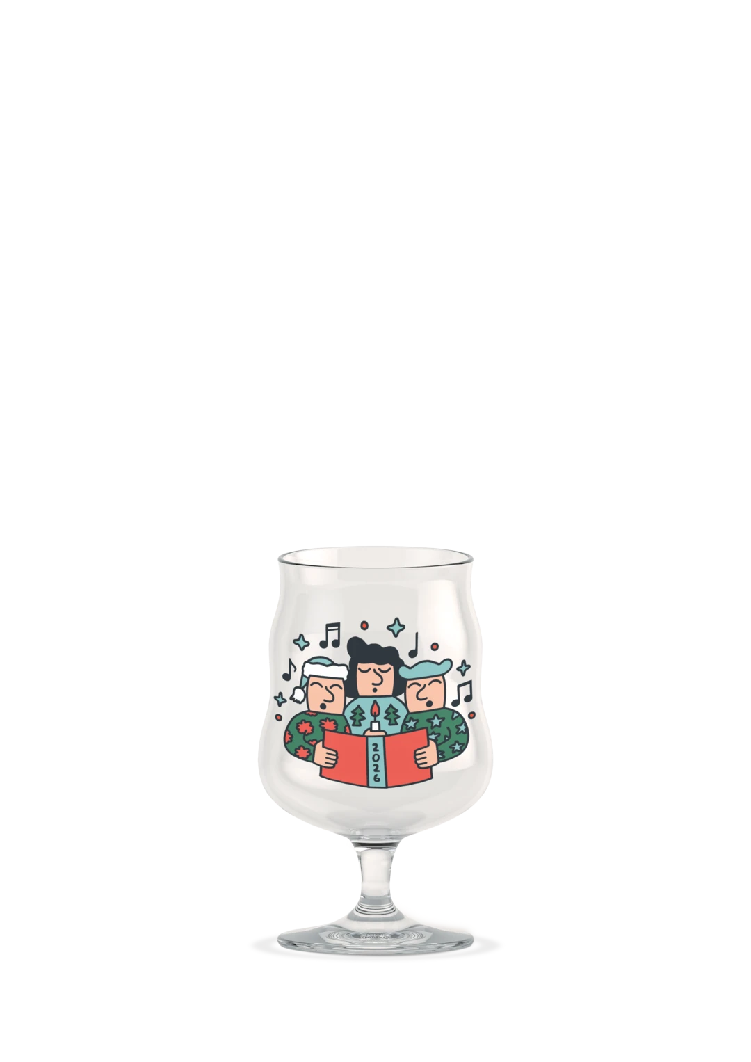 Mikkeller Universal Beer Glass 2026 40 cl / 13.5 oz clear w. deco