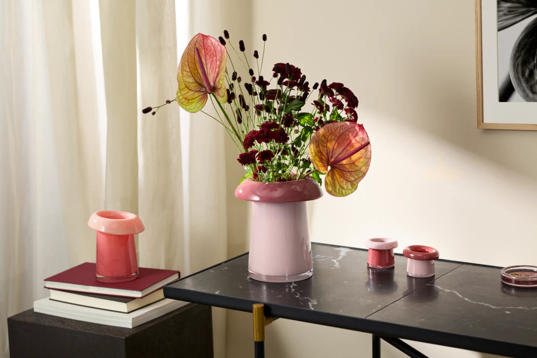 Soma Tealight Holder Dia. 7.5 cm / 3 in rose/terracotta 2 pcs.