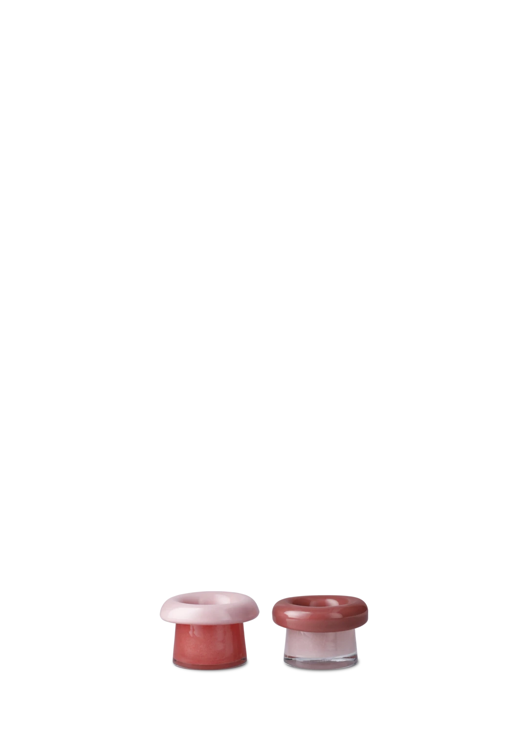 Soma Tealight Holder Dia. 7.5 cm / 3 in rose/terracotta 2 pcs.