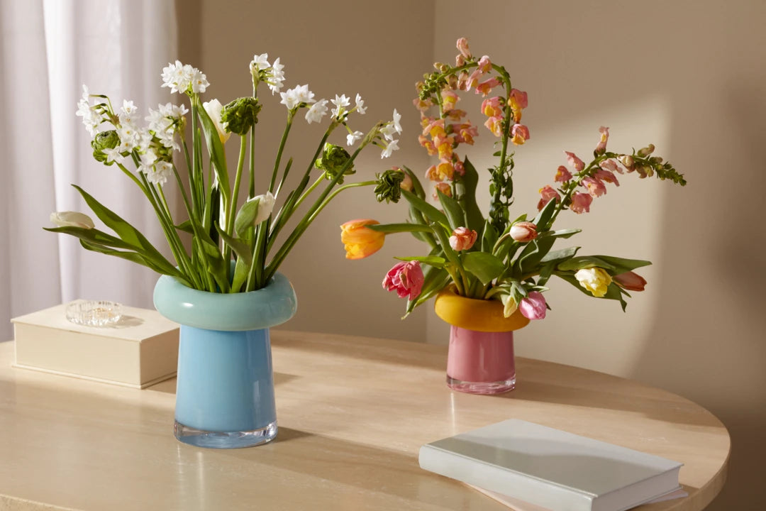 Soma Vase H22.5 cm Blue Light blue/aqua