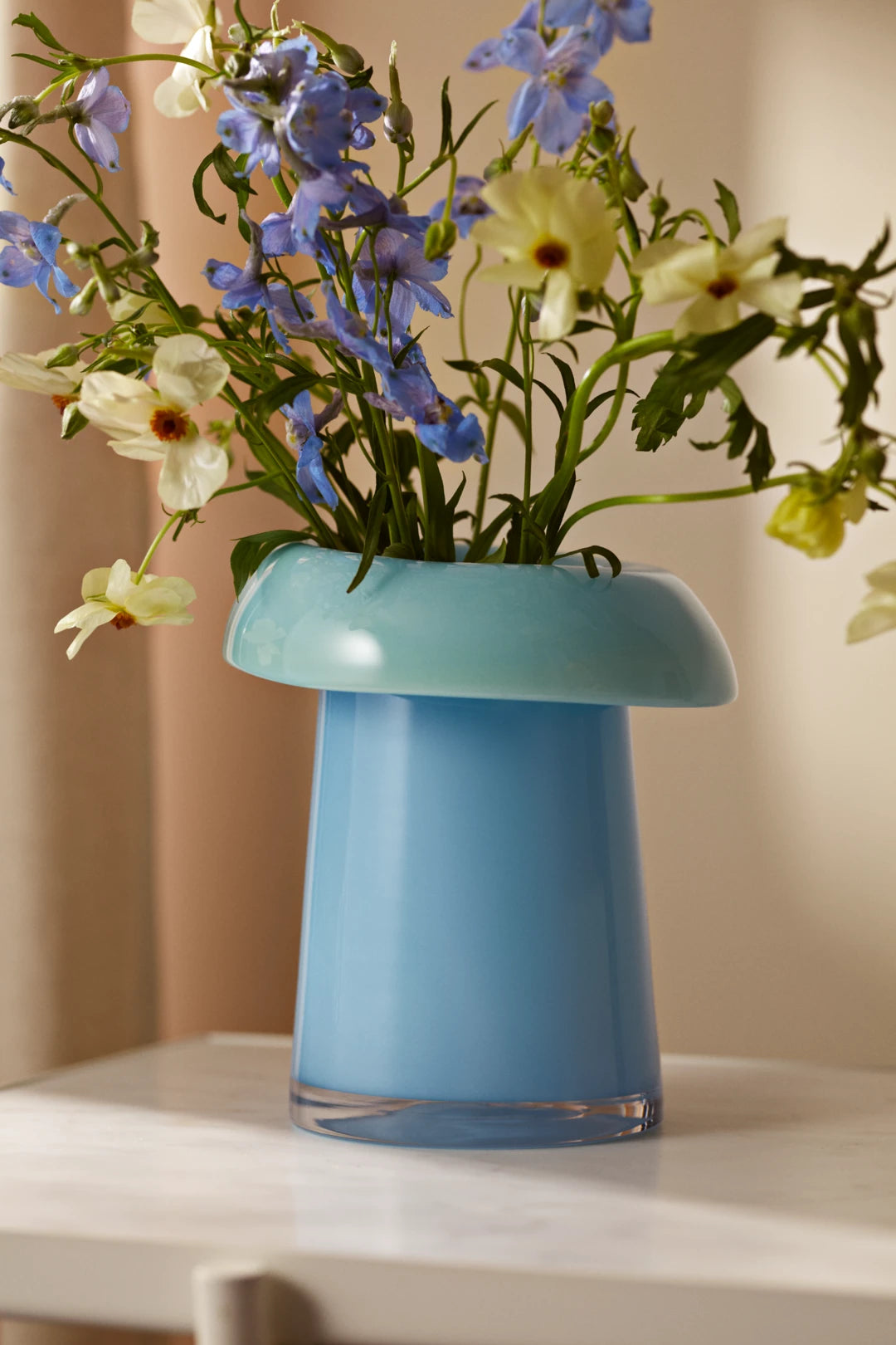 Soma Vase H22.5 cm Blue Light blue/aqua