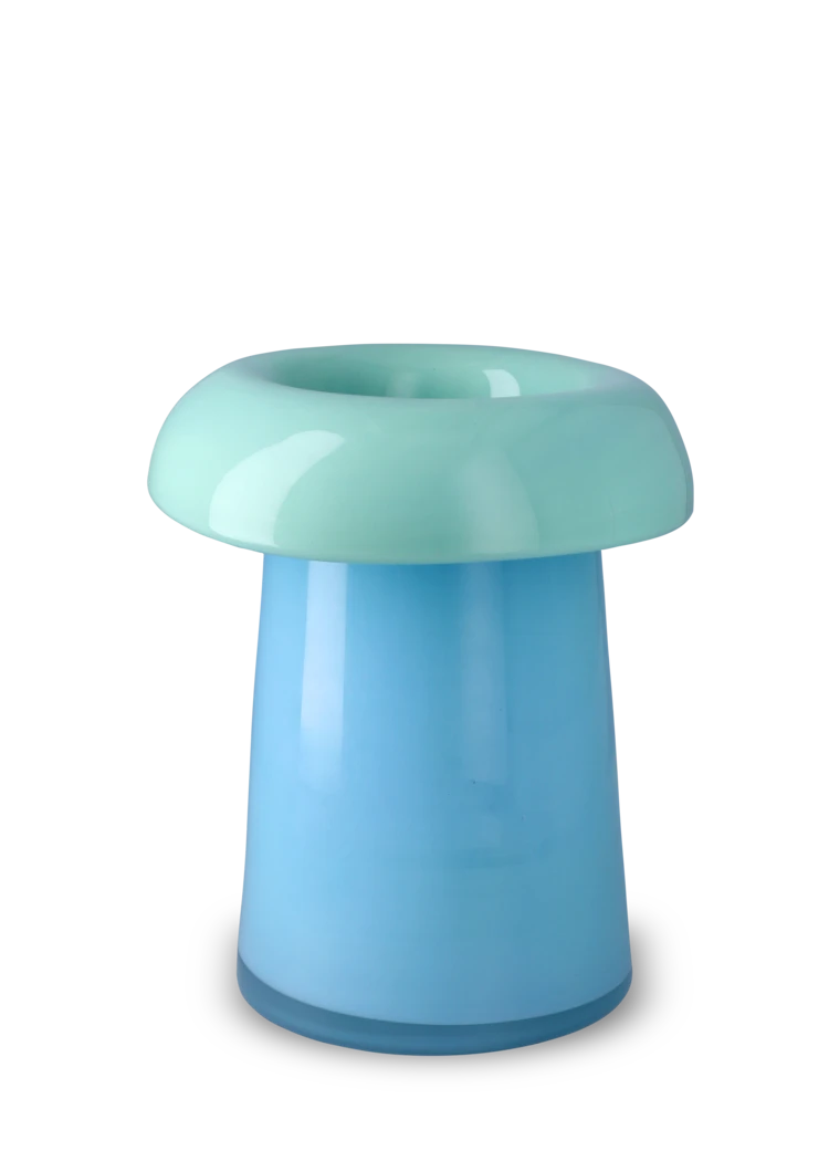 Soma Vase H22.5 cm Blue Light blue/aqua