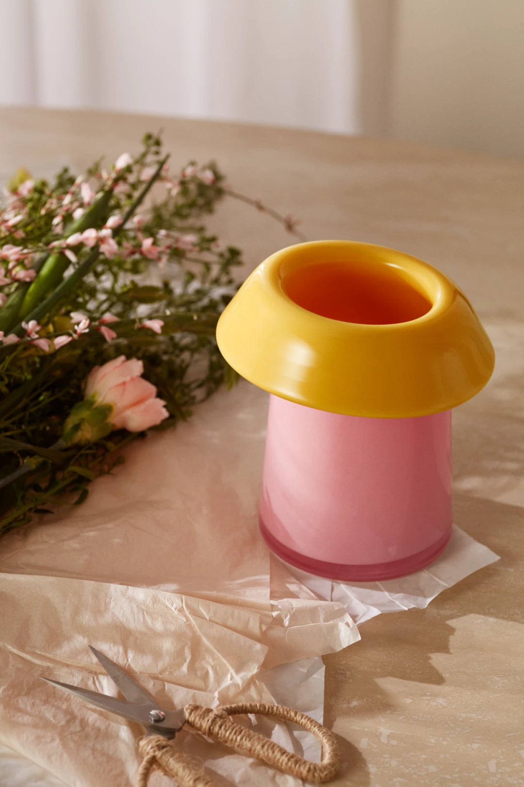 Soma Vase H16.5 cm pink/orange