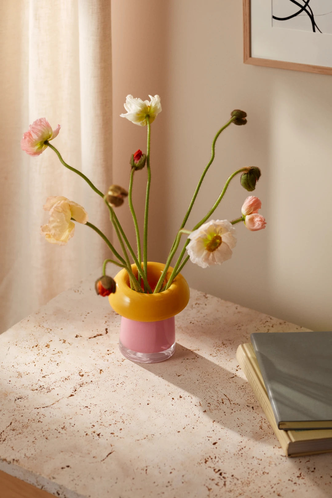 Soma Vase H16.5 cm pink/orange