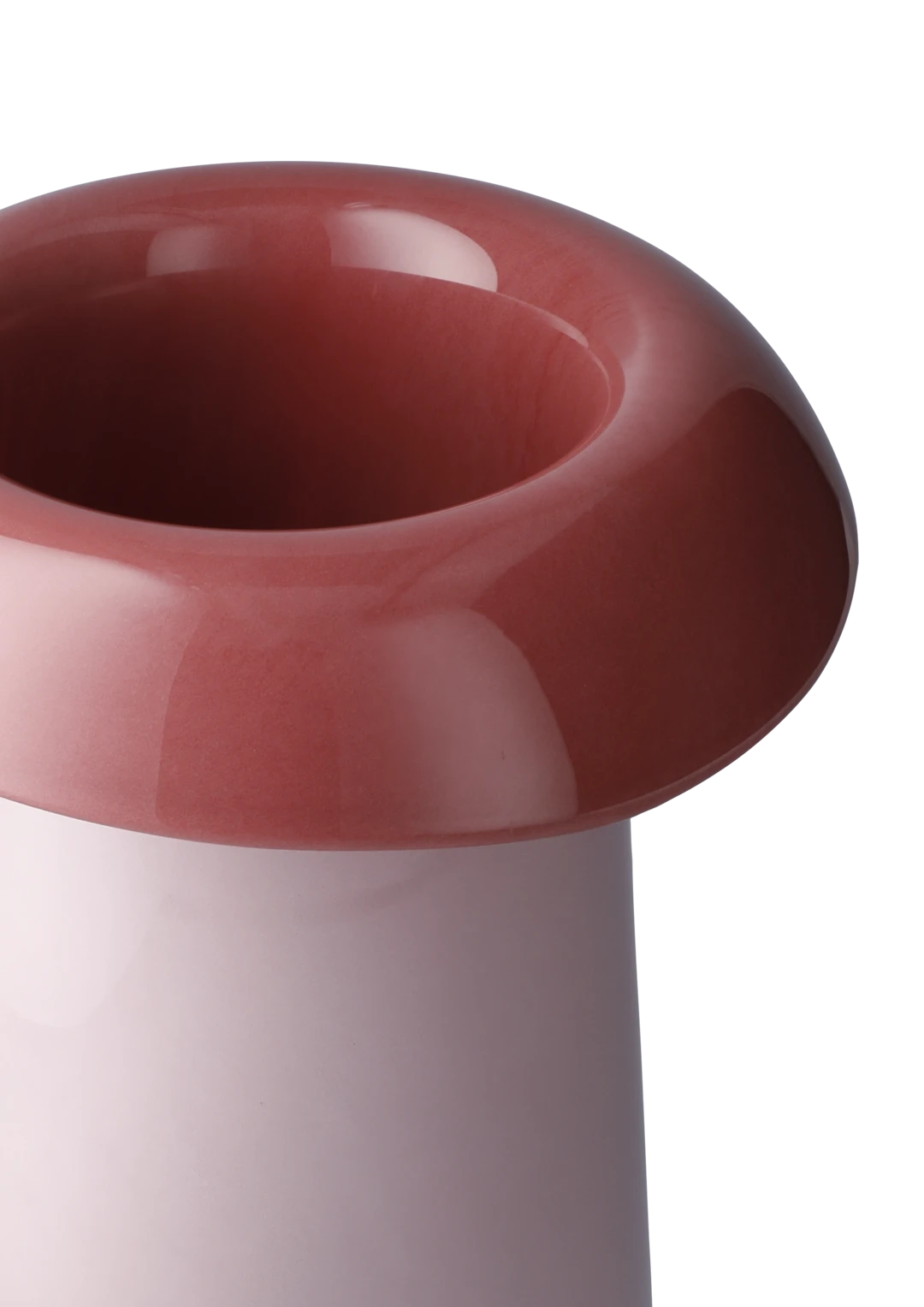 Soma Vase H22.5 cm / H8.6 in Rose Rose Terracotta