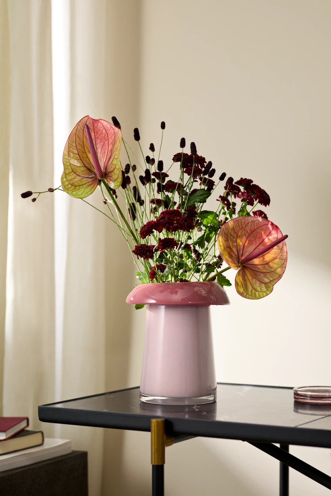 Soma Vase H22.5 cm / H8.6 in Rose Rose Terracotta