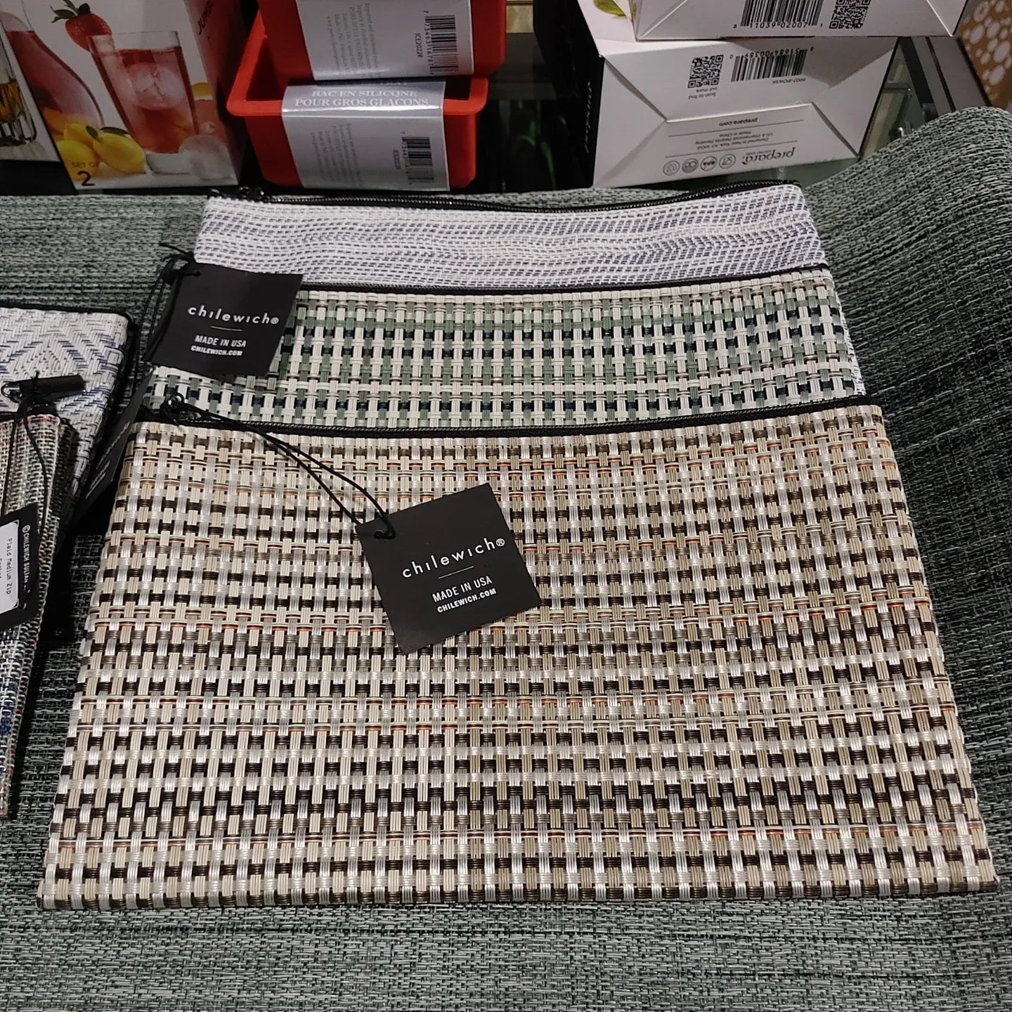 * Sale Chilewich zipper bag small or medium or large LAST ONE! pouch