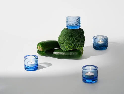 Kivi Tealight candleholder 60mm Aqua