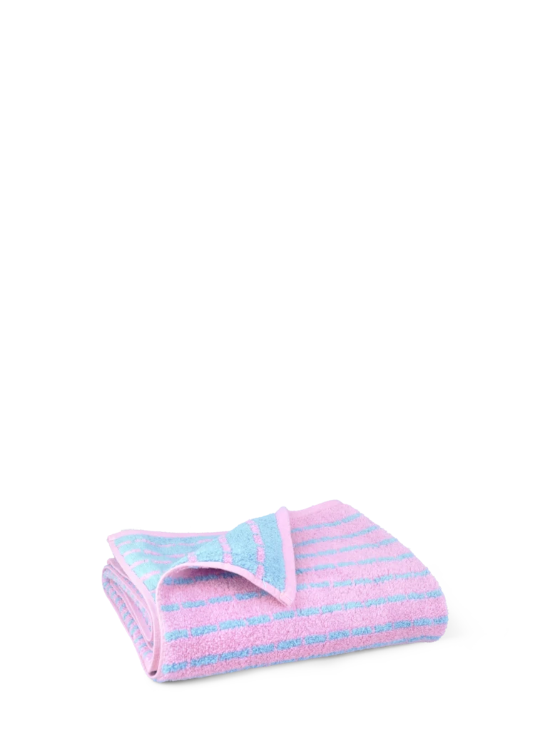 Nuance Bath Towel 50x100 cm Rose Light blue/ Rose