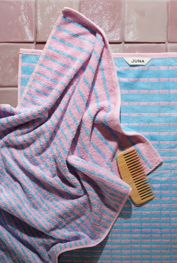 Nuance Bath Towel 50x100 cm Rose Light blue/ Rose