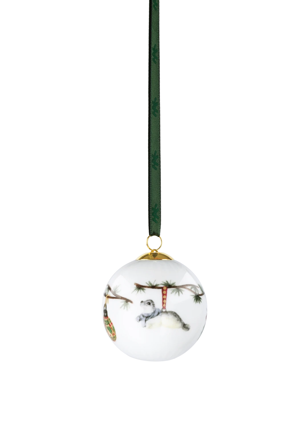 Hammershoi Christmas Bauble 2026 Dia. 6 cm / 2.4 in white w. deco