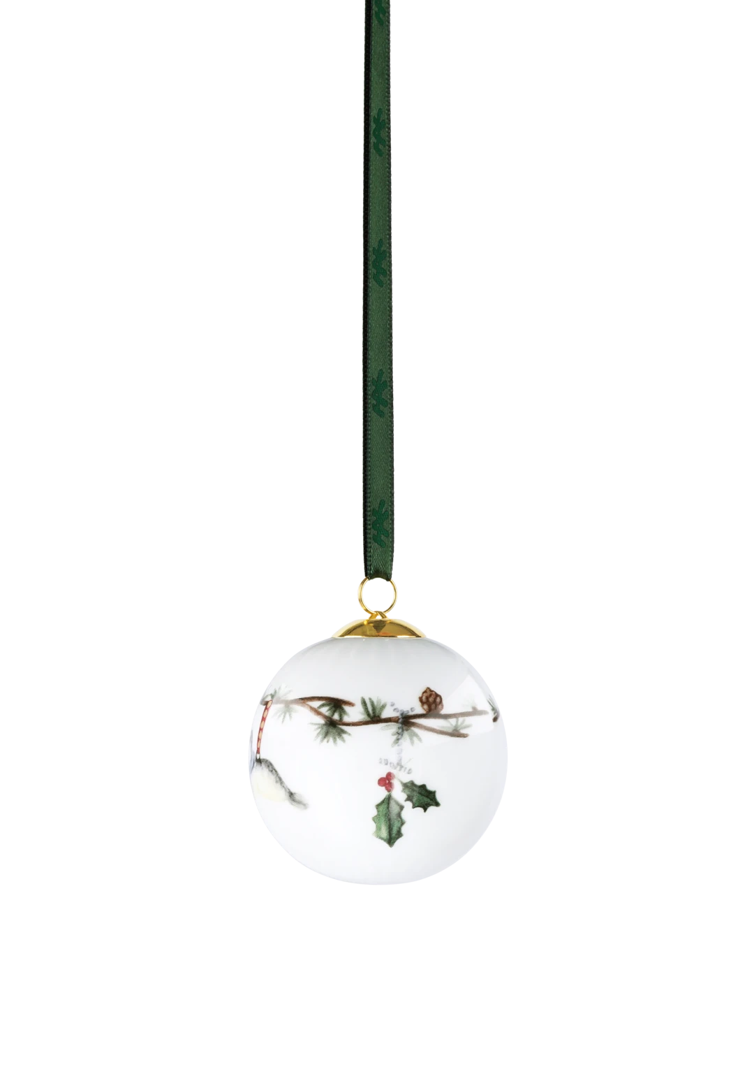Hammershoi Christmas Bauble 2026 Dia. 6 cm / 2.4 in white w. deco