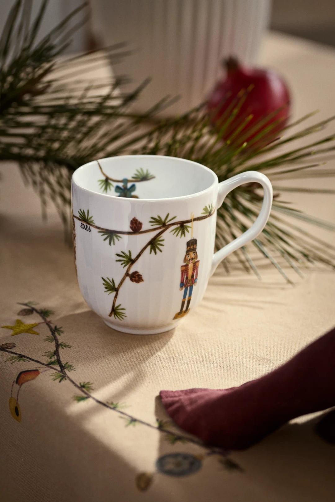 Hammershoi Christmas Mug 2026 33 cl / 11 oz white w. deco